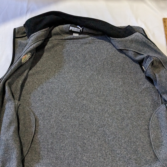 Puma zippered fleece sweater vest men's XL Chicago Blackhawks logo - Picture 5 of 7